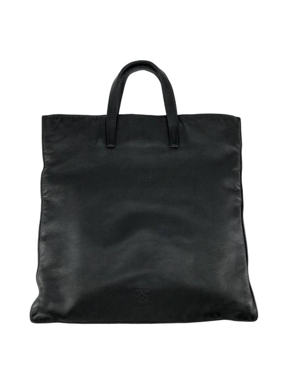 Loewe Anagram Leather Tote Bag Black